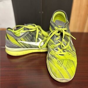 Nike bright yellow and Gray Athletic Shoes